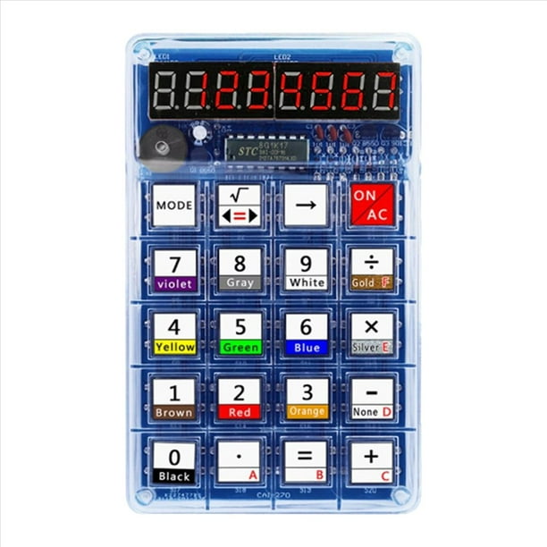 Kit de Calculadora DIY con Pantalla LED, Calculadora, Fabricación de Electrónica, Soldadura, Entrenamiento, Experimento, Práctica, Proyecto DIY. A