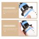 thumbnail image 5 of GOOHOCHY Botella de viaje de silicona con forma de muñeco de nieve navideño, rellenable, para loción y champú., 5 of 8