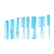 thumbnail image 1 of Juego de 8 peines para todo tipo de cabello y estilos, accesorios ligeros. Azul, 1 of 9