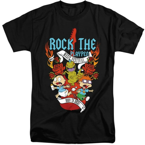 Rugrats Rock The Playpen Music Festival Unisex Adult Tall T Shirt