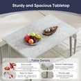 thumbnail image 2 of ZAFLY Dinning Table Set for 6, Modern Dinning Furniture, Space Saving DiningTable and Sofa Sets - Beige, 2 of 6