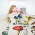 thumbnail image 2 of Mushroom Blanket Throw Fleece Blanket for Kids 60x50 in Home Bed Sofa Chairs Dorm, 2 of 6