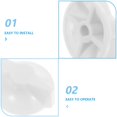 thumbnail image 3 of CUITING 2pcs Universal Timer Knobs Compatible with Ideal  Gas Stoves Light Switches Heater Control Rotary Knob Industrial White, 3 of 8
