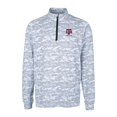 thumbnail image 2 of Men's Cutter & Buck  Charcoal Texas A&M Aggies Alumni Logo Traverse Camo Print Stretch Quarter-Zip Pullover Top, 2 of 3