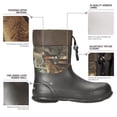 thumbnail image 3 of HISEA Men's Ankle Rain Boots Waterproof Garden Boots Rubber Muck Mud Boots Outdoor Work Boots, 3 of 6