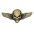 thumbnail image 3 of BIBABLYKE 3D Skeleton Skull Wing Emblems Metal Badge Car Badge Sticker Car Grill Body Trunk Badge Sticker Decal, 3 of 8