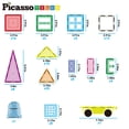 thumbnail image 2 of Azulejos magnéticos PicassoTiles PT06, 101 piezas con estuche de almacenamiento, 3+, 2 of 7