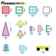 thumbnail image 2 of Azulejos magnéticos PicassoTiles PT06, 101 piezas con estuche de almacenamiento, 3+, 2 of 7