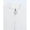 thumbnail image 5 of Sweaters for Women Quarter Zip Striped Sweaters Knitted Warm Pullover Sweaters Shermie, 5 of 6