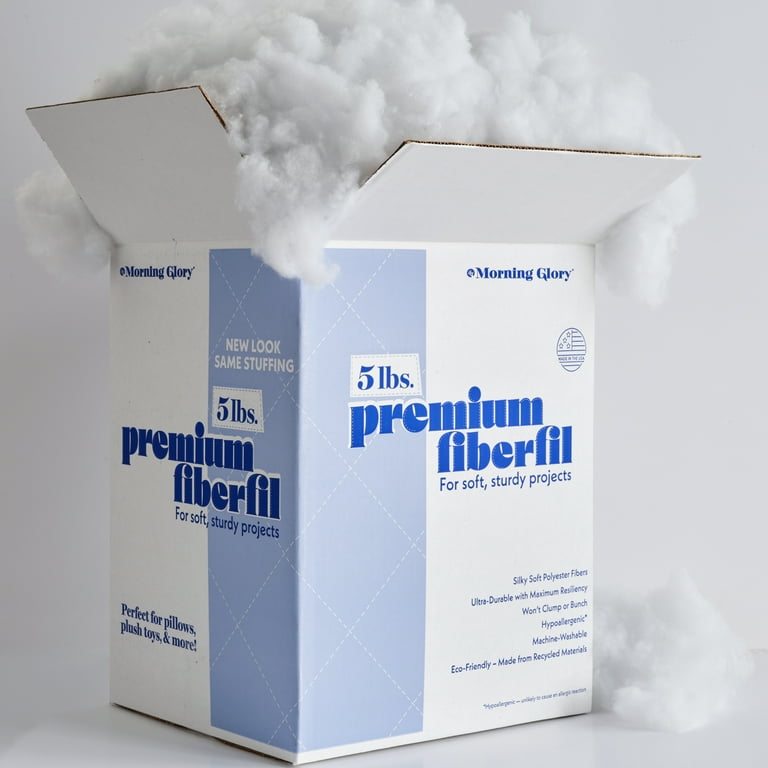 Morning Glory Premium Polyester Fiber Fill, 5 lb. Box