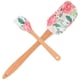 thumbnail image 1 of Espátula de silicona con mango de madera, utensilio de cocina, espátula para crema, espátula reutilizable para mantequilla, 2 uds., 1 of 8