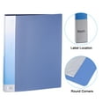 thumbnail image 3 of Uxcell 11.6 x 8.3'' Portfolio Binder Folder, 10 Pages Presentation Book with Clear Plastic Protector Sleeves, Dark Blue, 3 of 6