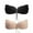 Black+Beige, variant on BadPiggies 2-Pack Womens Invisible Sticky Bras Self Adhesive Strapless Bras Backless with Drawstring (B Cup, Black+Beige)