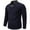 Navy, variant on Aobny Men's Shirts Vintage Solid Shirts Long Sleeve Big & Tall Collared Polos Oversized Tee,Beige,L
