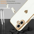 thumbnail image 5 of 3-in-1 Entronix Bundle for iPhone 16, Love Heart Cute Slim Case 2 Screen Protector, White, 5 of 8