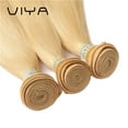 thumbnail image 6 of VIYA Silky Straight Human Hair Weave Golden Honey Blonde Color 613 16 Inch 3 Bundles/Pack For Women, 6 of 7