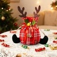 thumbnail image 5 of YOHAVEN 6.69" Christmas Eve Fruit Packaging Bag Drawstring Gift Pouch for Holiday Treats Xmas Decorations Seasonal Party Favors Home Christmas Decor Indoor Gift Wrapping Seasonal Celebrations, 5 of 6