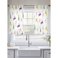 thumbnail image 5 of Spring Easter Sheer Curtains 54 Inch Length 2 Panels for Living Room, Yellow Green Purple Bunny Botanical Voile Kitchen Curtain Set, Luxury Privacy Drapes Window Treatment for Bedroom, 5 of 7