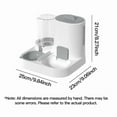 thumbnail image 3 of 1-Pack Automatic Gravity-Fed Cat Water Dispenser & Feeder - Spill-Proof Large Capacity One-Piece Design,, 3 of 9