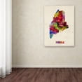 thumbnail image 4 of Trademark Fine Art "Maine Map" Canvas Wall Art by Michael Tompsett, 4 of 4