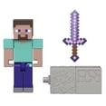 thumbnail image 3 of Figura de Accion Mattel Minecraft Steve 3.25 pulgadas, 3 of 5