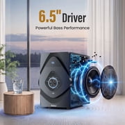Bobtot Surround Sound Systems Wireless Rear Satellite Speakers - 800W 6.5inch Subwoofer 5.1/2.1 Channel Home Theater Systems with ARC Optical Bluetooth Input