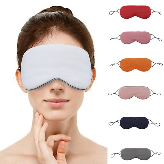 Dengjunhu 6Pcs Sleep Mask Night Cover Eye Sleeping Masks for Women Men, Blindfold for Airplane Travel Adjustable Strap