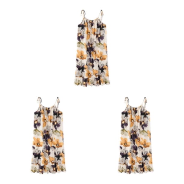 Camisón de verano Minnieouse Estampado floral vestido de noche Ropa de descanso Mini vestidos casuales sueltos