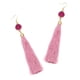 thumbnail image 4 of Pendientes bohemios de diseño de moda para mujer, aretes colgantes largos vintage con borlas y flecos, estilo bohemio, de 12 cm. rosado, 4 of 9