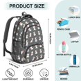 thumbnail image 5 of Cow and Grass Black Pattern Cute School Backpack Bag with Padded Back and Adjustable Shoulder Straps 16.9 X 12.6 X 5.9 Inches, 5 of 5