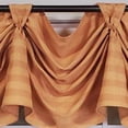 thumbnail image 4 of RLF Home Modern Design Orange Lane Victory Swag 3-Scoop Window Valance 50" x 25" Mustard, 4 of 4
