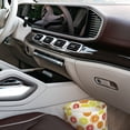 thumbnail image 7 of Wukai Lemon Orange Print Car Trash Can - Easy to Clean Hanging Garbage Bin - Removable Liner - Leak-Car Garbage Can - Waterproof Trash Can for Car and SUV, 7 of 7