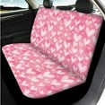 thumbnail image 3 of Uorisanigo Pink Heart 14 Pack Automobile Seat Cover Sets Car Steering Wheel Cover and Cars Headrest Cover Center Console Cover and Seat Belt Pads Cars Water Cup Coaster Elastic for Car SUV, 3 of 6