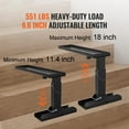 thumbnail image 2 of KFFKFF Ladder Equalizer, Dimensions 29.8 L x 11.4-18 in H, Made of Steel, Ladder Balancing Instrument, Collapsible Slope Collector, Staircase Ladder Reinforcer Simple to Operate, 2 of 9