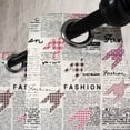 thumbnail image 3 of Ambesonne News Grommet Curtain, Fashion Magazine Retro, 50" x 120", Black White Pink, 3 of 6