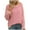Red, variant on Black_Friday Clearance Sweaters Under 5 Adults Fayshow0 Fashionable Women'S Striped Printed Round Neck Long Sleeved Pullover Sweater
