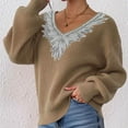 thumbnail image 6 of Neewe Long Sleeve Shirts for Women 2025 Fall Clothes Tunic Tops Loose Fit Dressy Crewneck Pullover Sweaters, 6 of 8