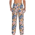 thumbnail image 3 of Xecao Lilies Flowers Men's Straight Lounge Pajama Pants: The Ultimate in Comfortable Sleepwear, 3 of 9