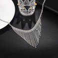 thumbnail image 3 of Amaiiu Crystal Necklace Fashionable Special Design Necklaces Beautiful Sweet Easy Storage Women Chain Decoration Christmas Silver, 3 of 8