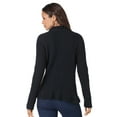 thumbnail image 2 of Roaman's Women's Plus Size Military-Inspired Ribbed Cardigan Sweater, 2 of 6