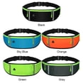 thumbnail image 3 of Riñoneras impermeables para montar en deportes bolsas con cinturón reflectante (negro), 3 of 7
