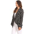 thumbnail image 3 of Women's Casual Long Sleeve Polka Dot Open Blazer Jacket, 3 of 4
