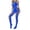 Blue, variant on Levmjia Womens Halter Lace Bodystocking One Piece Lingerie Set Open Back Floral Mesh Nightwear Date Nights Solid Color Full Body Bodysuit Stretchy Soft