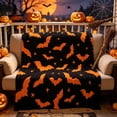 thumbnail image 4 of Halloween Throw Blanket, Halloween Printed Blanket Soft Throw Blanket Warm Cozy Flannel Halloween Decorative Nap Blanket for Sofa Couch Bedroom Office And Halloween, 70.8"x 78.7", 4 of 5