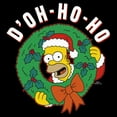 thumbnail image 2 of Men's The Simpsons Christmas Homer Doh-Ho Wreath Sweatshirt Black X Large, 2 of 4