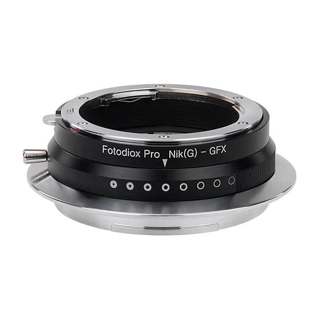 fotodiox pro lens mount adapter nikon nikkor f mount g-type d/slr lens to fujifilm g-mount gfx mirrorless digital camera systems (such as gfx 50s and more)