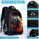 thumbnail image 2 of Mochila escolar TILYTADLY 44x14x30 cm con estampado de fútbol, 2 of 7