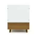 thumbnail image 3 of Humble Crew Morgan Mid-Century Modern Toy Box with Soft Close Lid and Storage Shelf Toy Chest, Warm Wood/White, 3 of 6