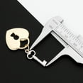 thumbnail image 7 of Heart Padlock & Skeleton Key Love Promise Charm 25x21mm (1x0.8in) Pendant & Chain Necklace in 14k Yellow & White Gold, 7 of 7