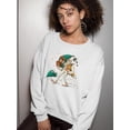 thumbnail image 2 of Christmas Yeti Sweatshirt Women -Smartprints Designs, Female x-Large, 2 of 4